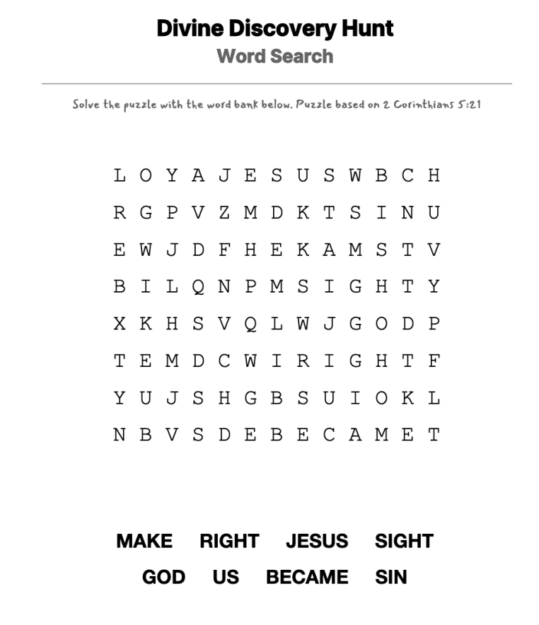 Stainless word-search